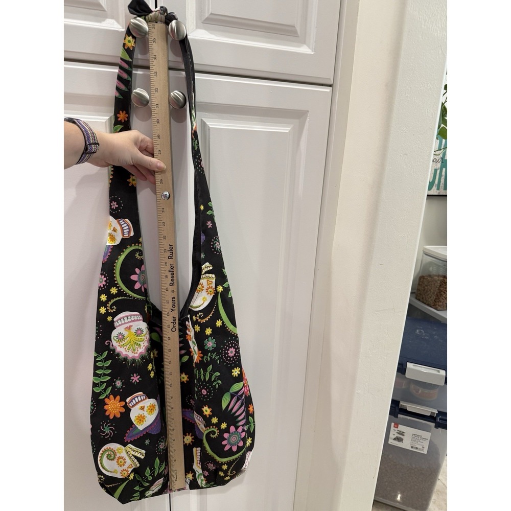 Day Of The Dead Oversized Totebag Dia De Los Muertos Sugar Skulls - Picture 3 of 5